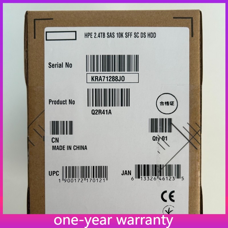 NEW HPE Q2R41A P00441-001 MSA 2.4TB 12G SAS 10K 2.5" 512e ENT HDD Hard Drive