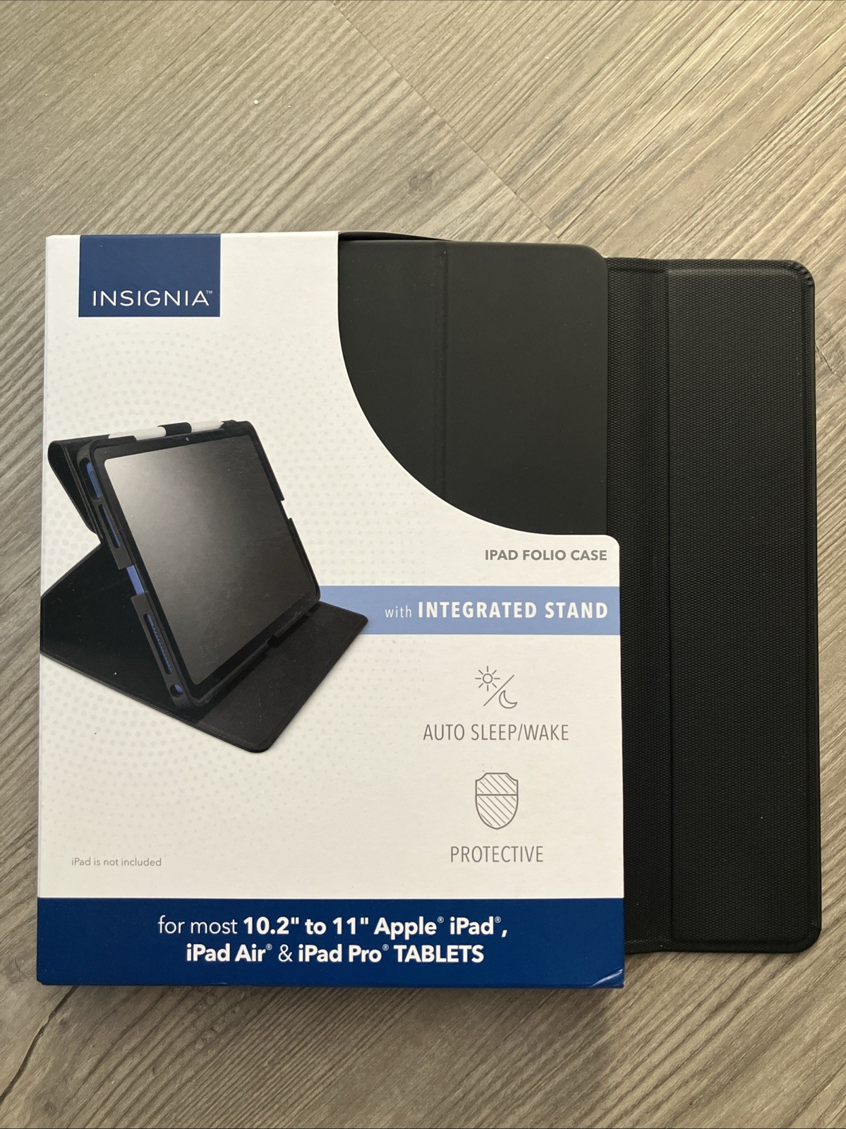 Insignia Folio Case w/ Stand for Most 10.2" to 11" Apple iPad/Air/Pro Tablets