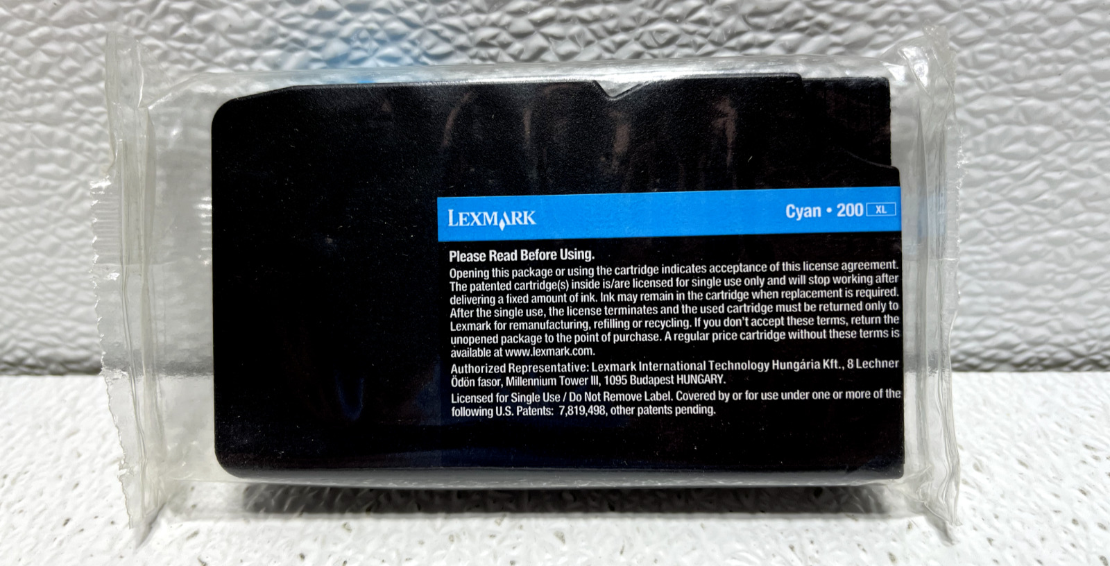 Lexmark 200XL Cyan Ink New Genuine * SEALED IN BAG * SHIPS OVERBOXED 14L0175