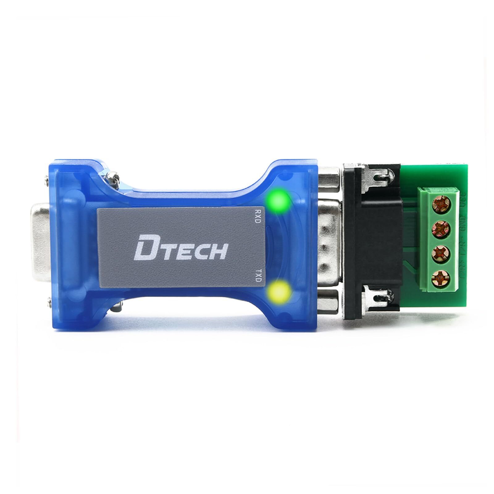 RS232 to RS485 Converter Serial Communication Data Adapter with TX RX LED