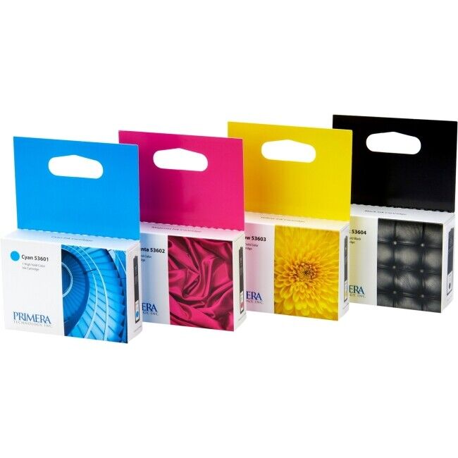 Primera 53606 Multi-Pack Ink Cartridges (Cyan, Magenta, Yellow, Black)