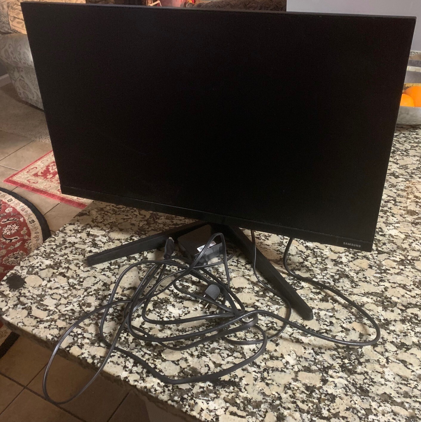 Samsung Odyssey 21" computer monitor (Used - black color)