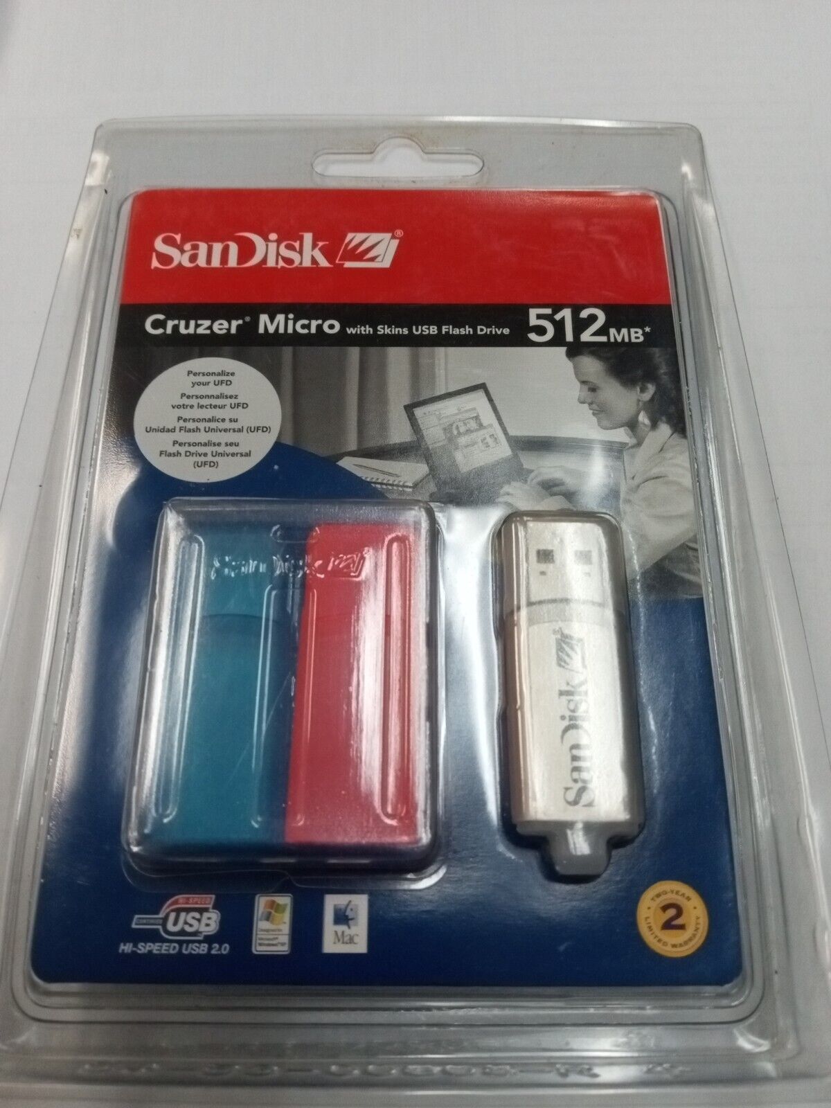 SDCZ4-512-A10 - SanDisk 512MB Cruzer Micro Flash Drive - 512 MB - USB - NEW RARE