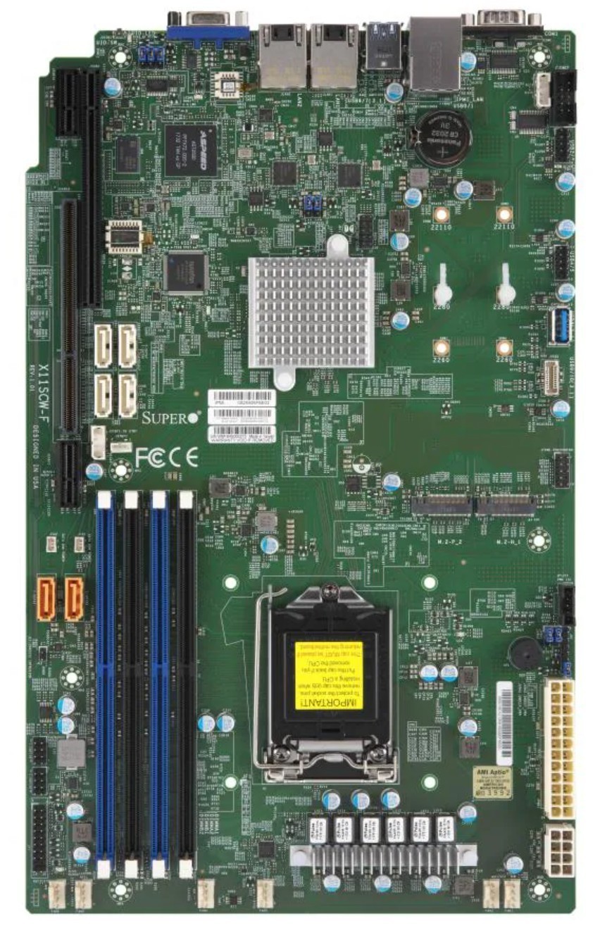 U72359 Supermicro X11SCWF LGA1151 Server Motherboard DDR4 Intel C246 ATX G2U