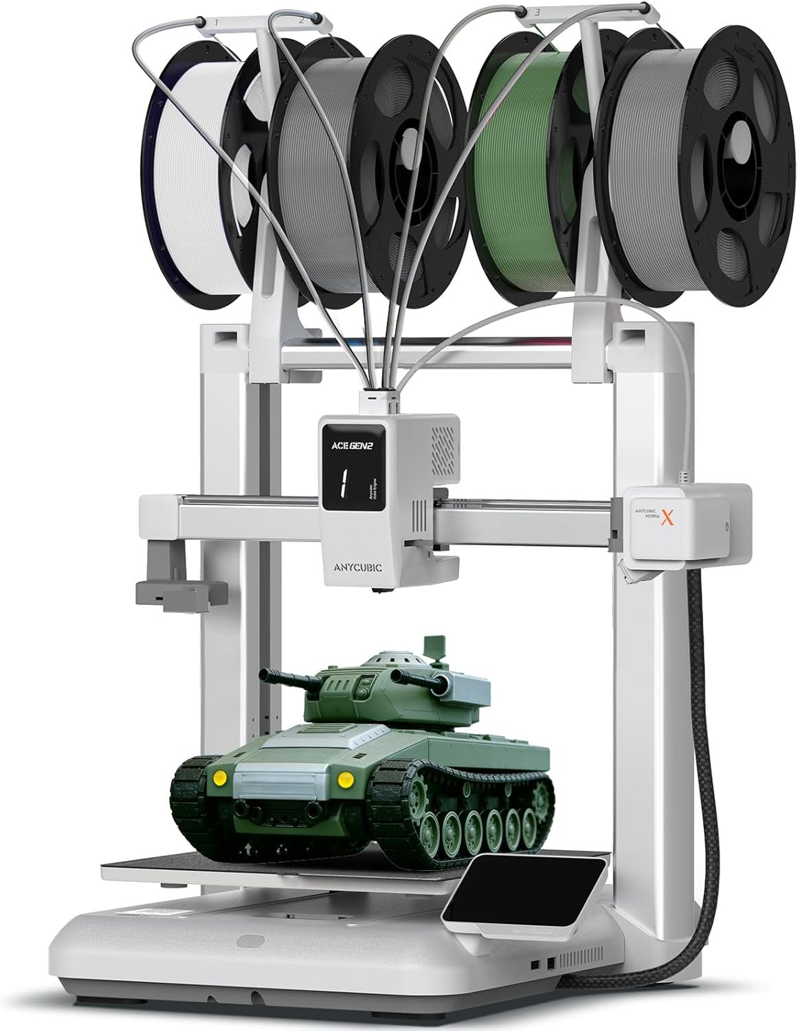 Anycubic Kobra X Multicolor 3D Printer, 2X Faster & Easy One-Click Printing, 600