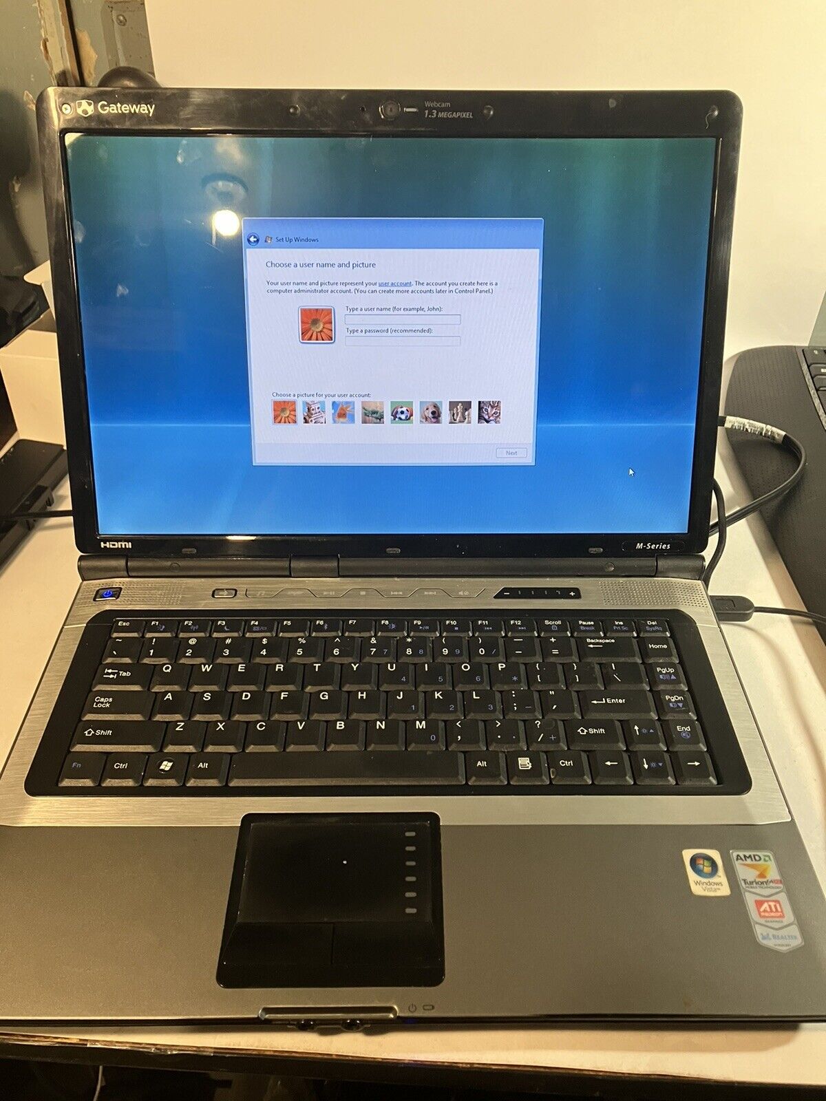 gateway m-1615 laptop