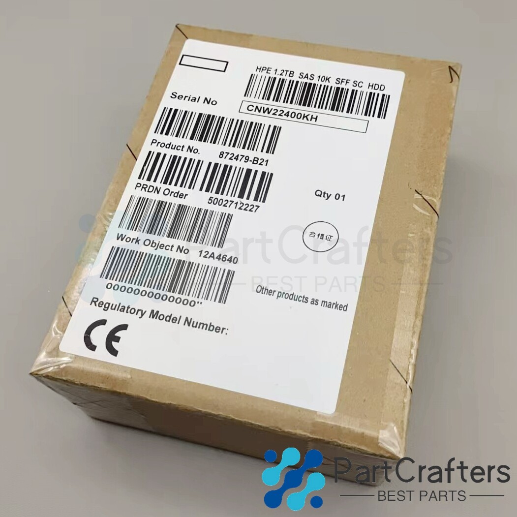 New HP 872479-B21 1.2TB 10K 12G 2.5 SAS SC DS HDD INCLUDES HDD TRAY 872737-001