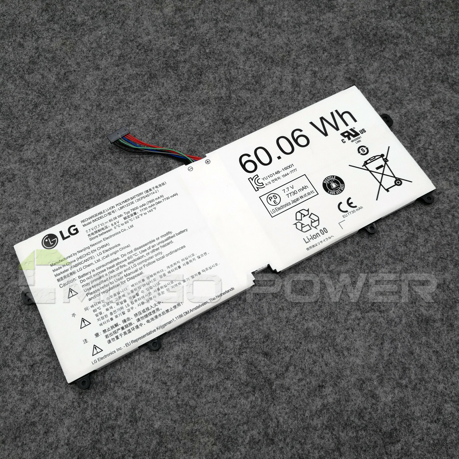 New Genuine LBR1223E OEM Battery for LG Gram 13Z970 14Z970-G 15Z970-GR30K 15Z975