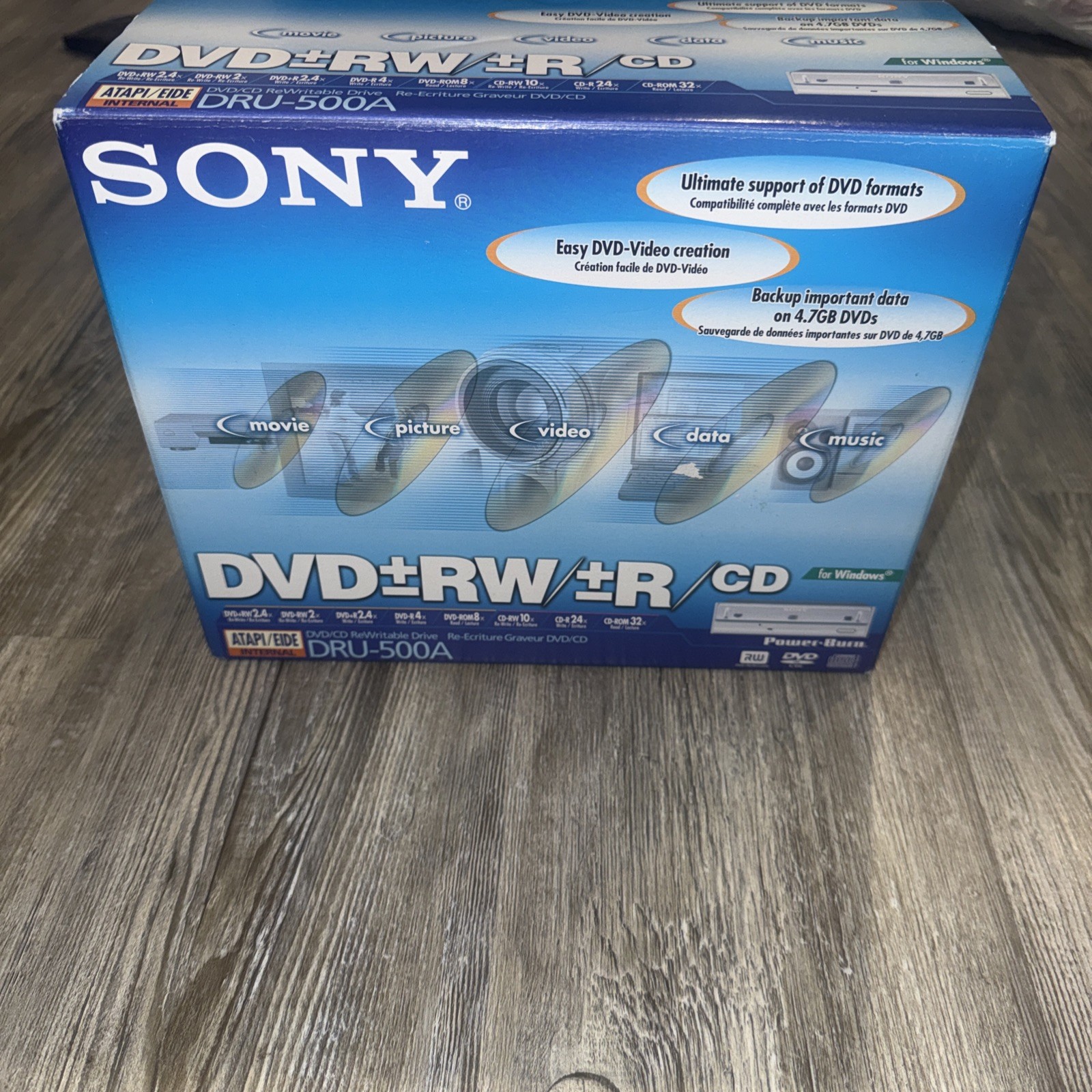 Sony DRU-500A Internal DVD/CD Rewritable Drive IDE ATAPI - Vintage New