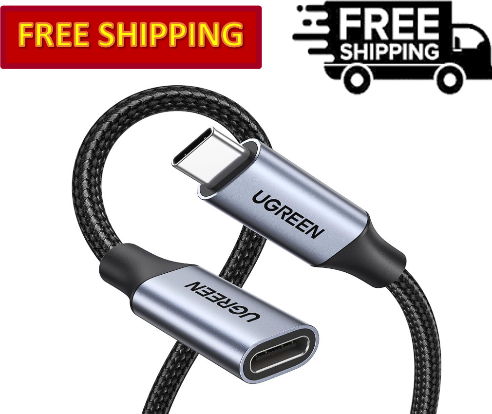 UGREEN USB C Male to USB C Female Extension Cable, 10Gbps (USB3.2 Gen2)
