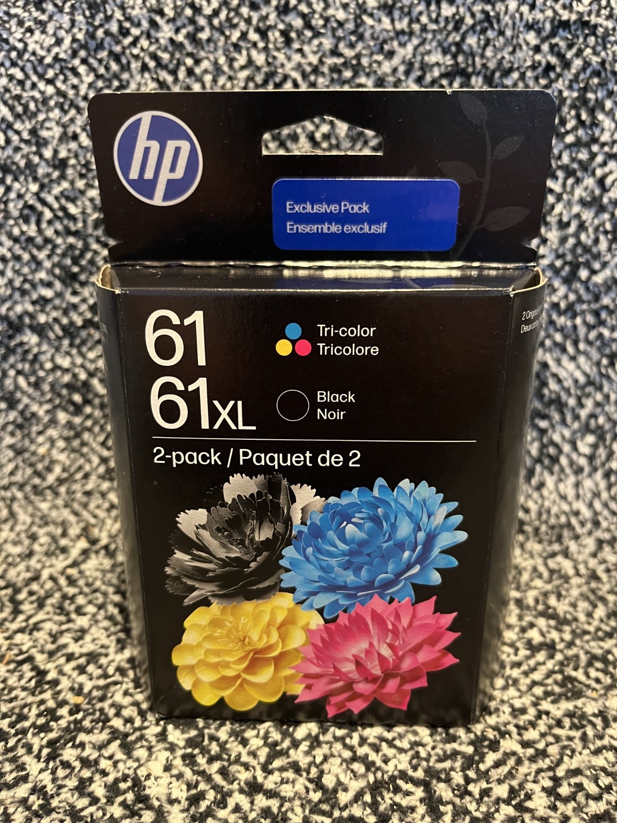 HP 61XL /61  High-Yield Black & Tri-Color Ink Set C0PA6AN Date: January 2028