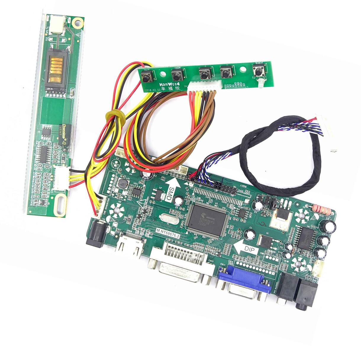 For LP154W01 1280X800 Panel HDMI VGA DVI Audio LCD LED Controller Board kit DIY