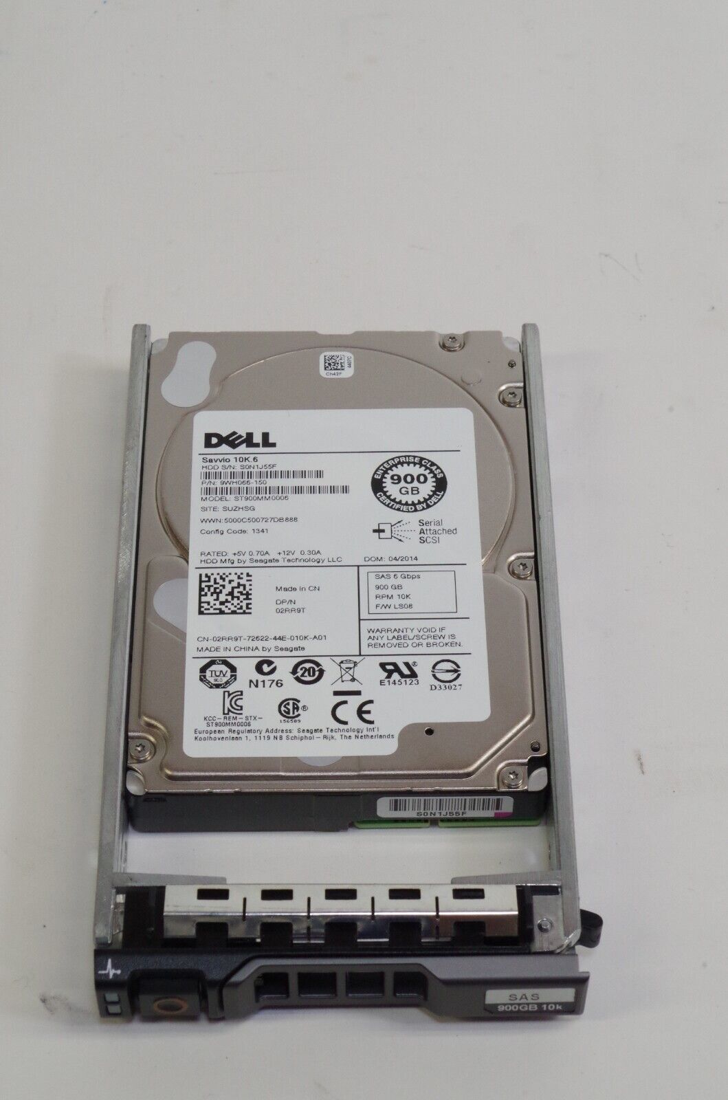 Dell 02RR9T ST900MM0006 900G SAS 10K 2.5-inch Server Hard Drive