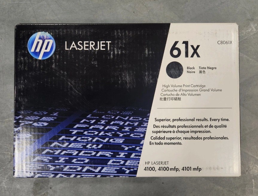 Genuine HP 61X Black Printer Cartridge for LaserJet Models (C8061X)