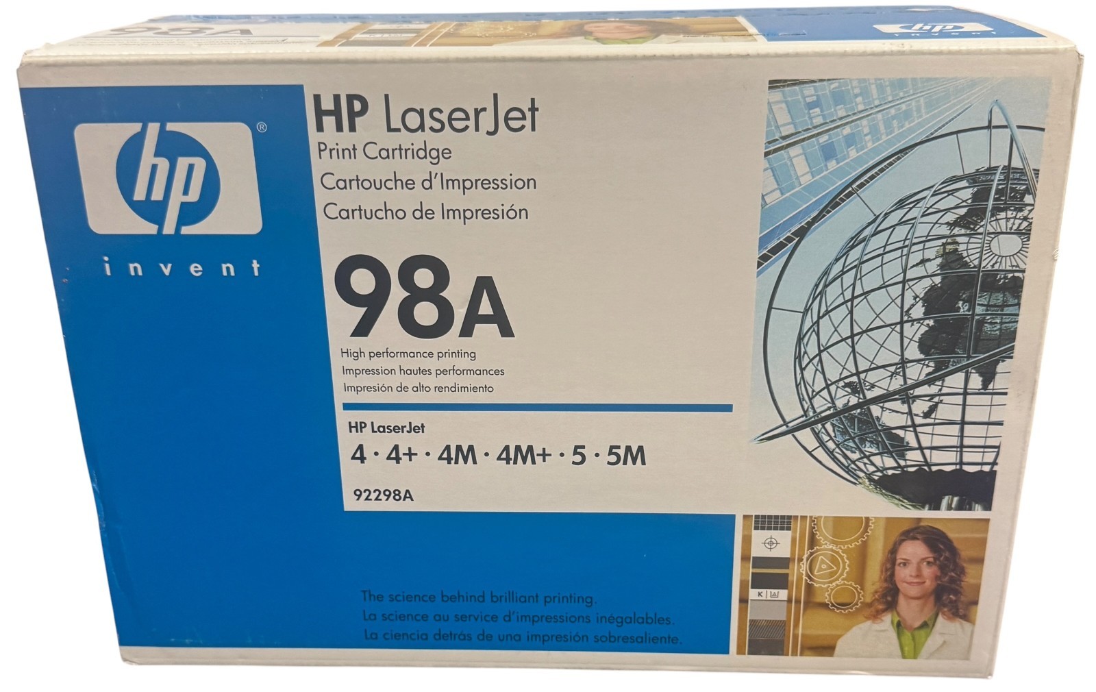 Genuine OEM HP 98A 92298A Black Toner Cartridge New Factory Sealed