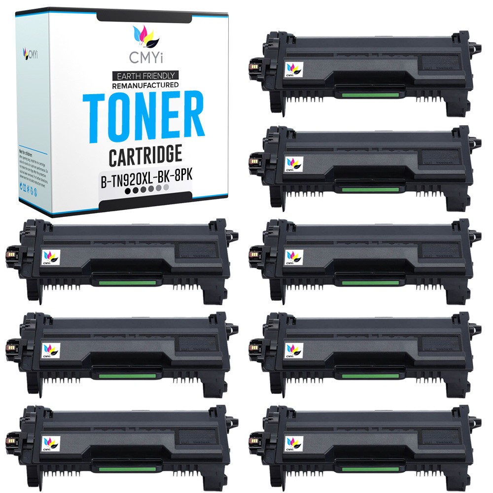 CMYi Compatible 8-PK TN-920XL Cartridge fits Brother MFC-L5915DW L6810DW L6915DW