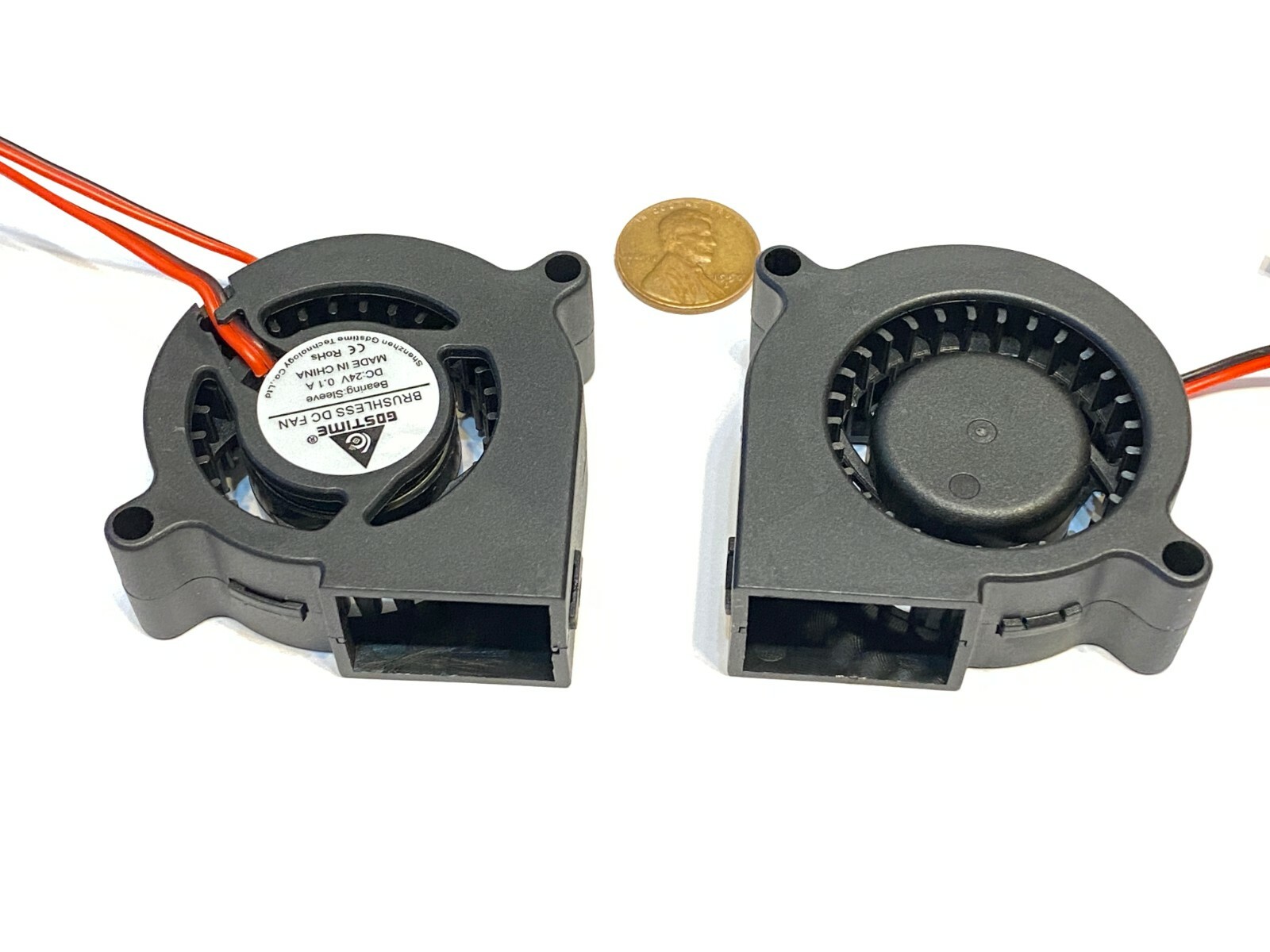 2 Piece 5020 50mm 5cm 24v fan 3d printer Centrifugal Blower computer Gdstime C51