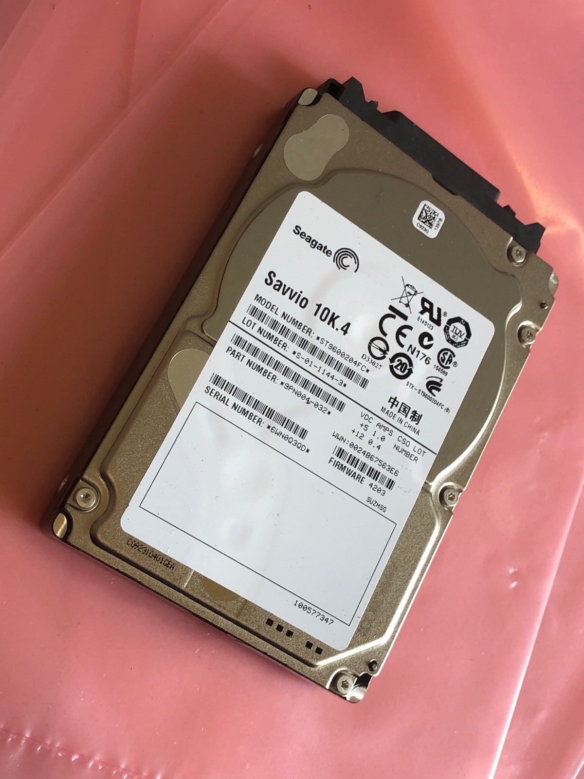 Seagate Savvio 10K.4 600GB Internal 10k RPM 2.5" (ST9600204FC) HDD Fiber Channel
