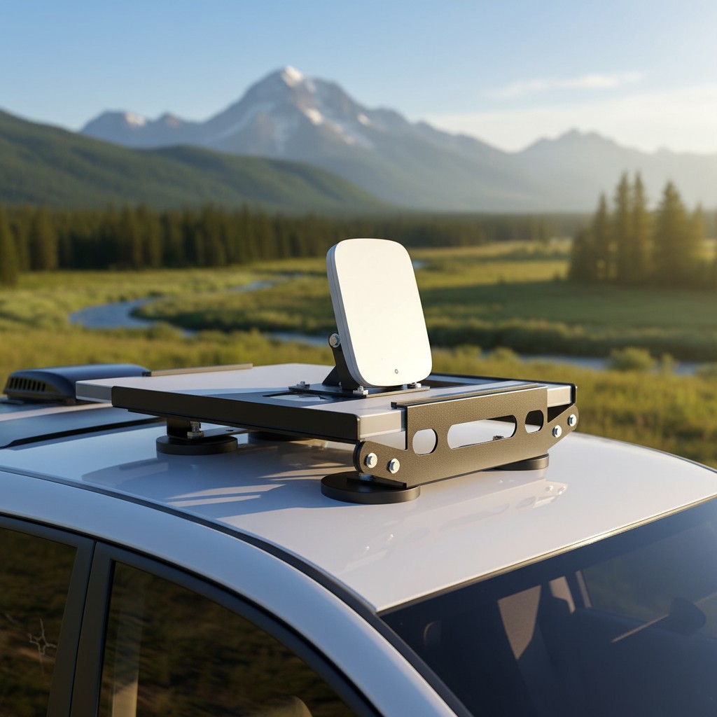 Compact Starlink Mini Mount - Magnetic Roof Kit with Ultra-Strong Security