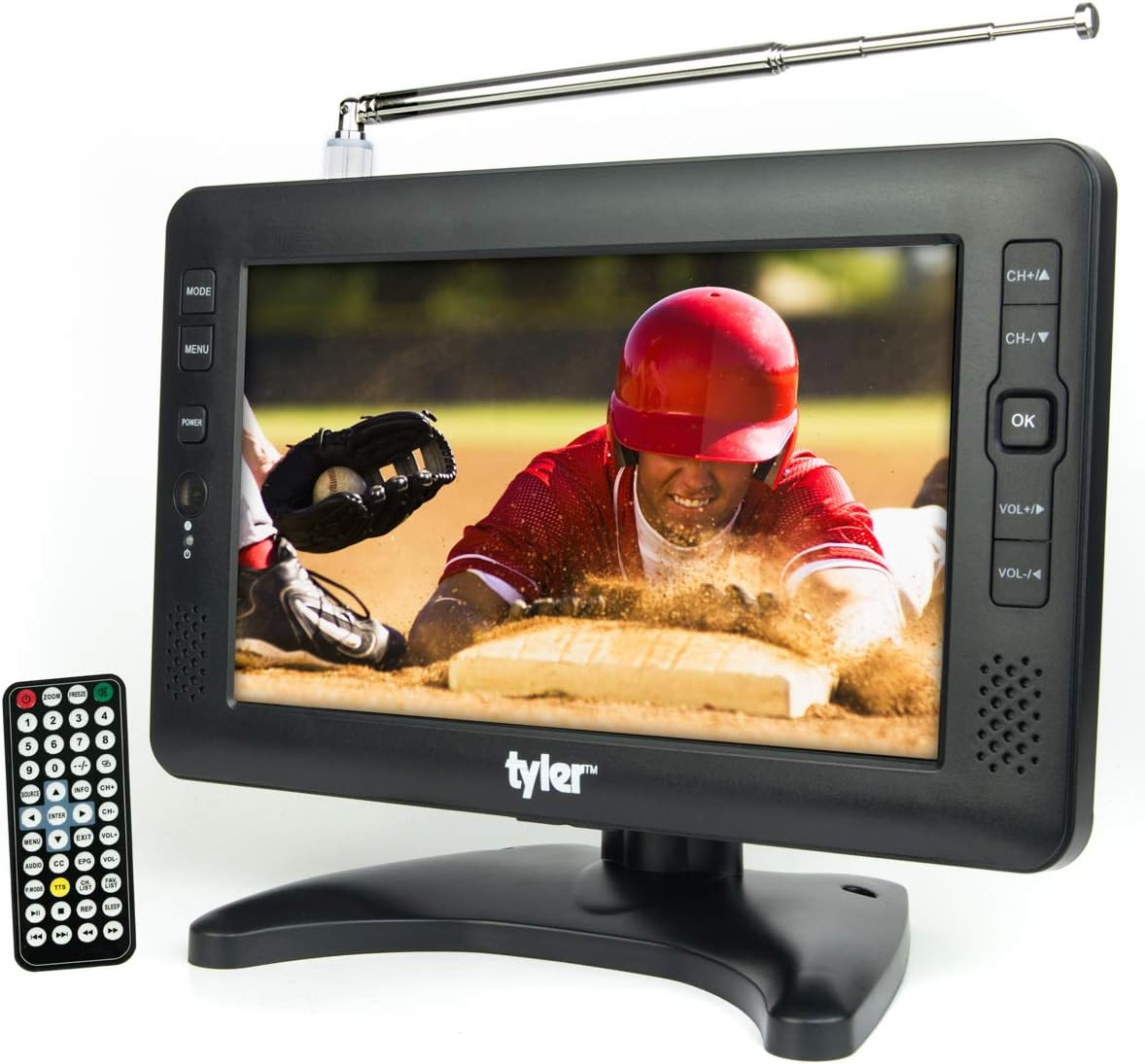 9" Portable TV LCD Monitor Rechargeable Battery Powered Wireless