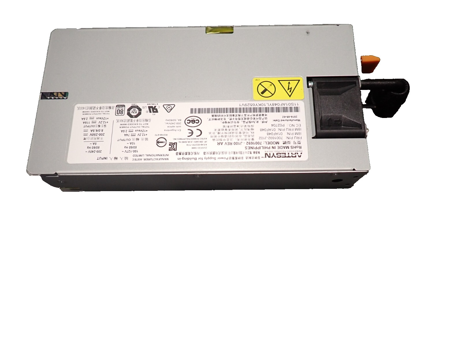 IBM 01AF048 Artesyn 1400W 7001692-J100 80 Plus Platinum Server Power Supply