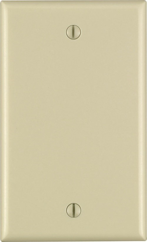 Leviton 86014-000 Ivory 1-Gang Blank Wall Plate 4-1/2 Hx2-3/4 W in. (Pack of 25)