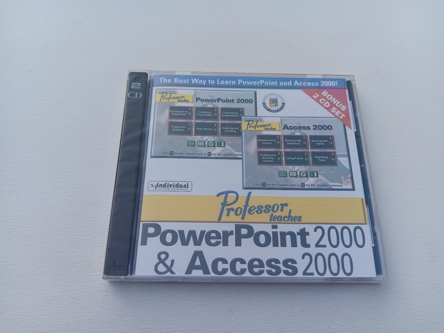 Professor Teaches PowerPoint 2000 & Access 2000 2 CD Set Software Learning