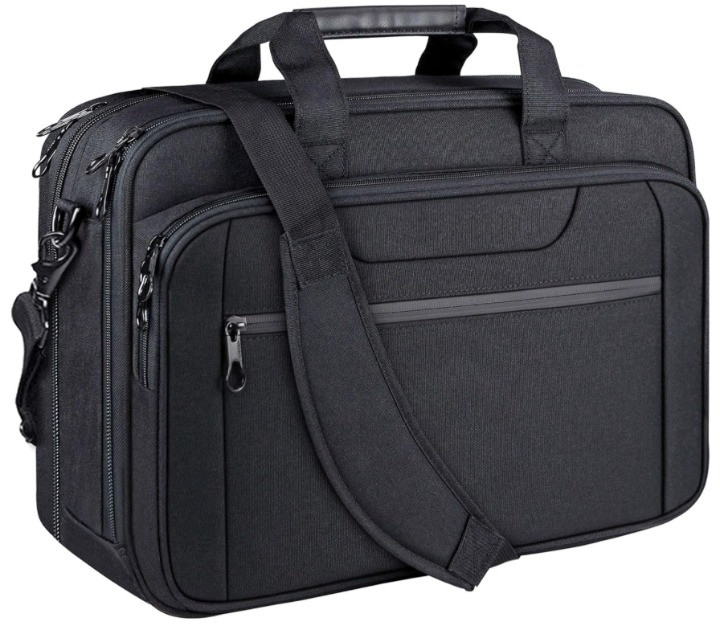 Maletín portátil expandible 17.3'' impermeable con correa viaje trabajo, Nuevo