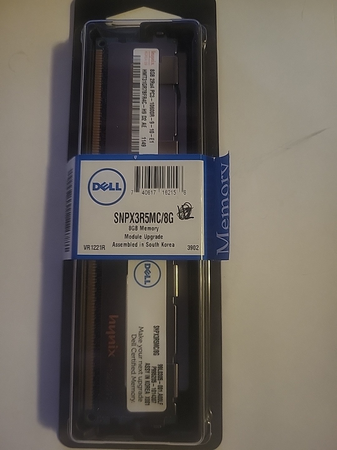 GENUINE OEM DELL Memory Module Upgrade SNPX3R5MC/8G - NEW/SEALED/RARE/CERTIFIED