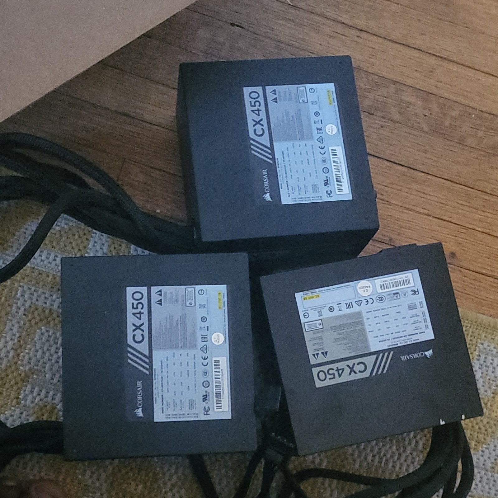 Corsair CX450 450W ATX NonModular Power Supply PSU Black Lot of 5 CP-9020209(5x)