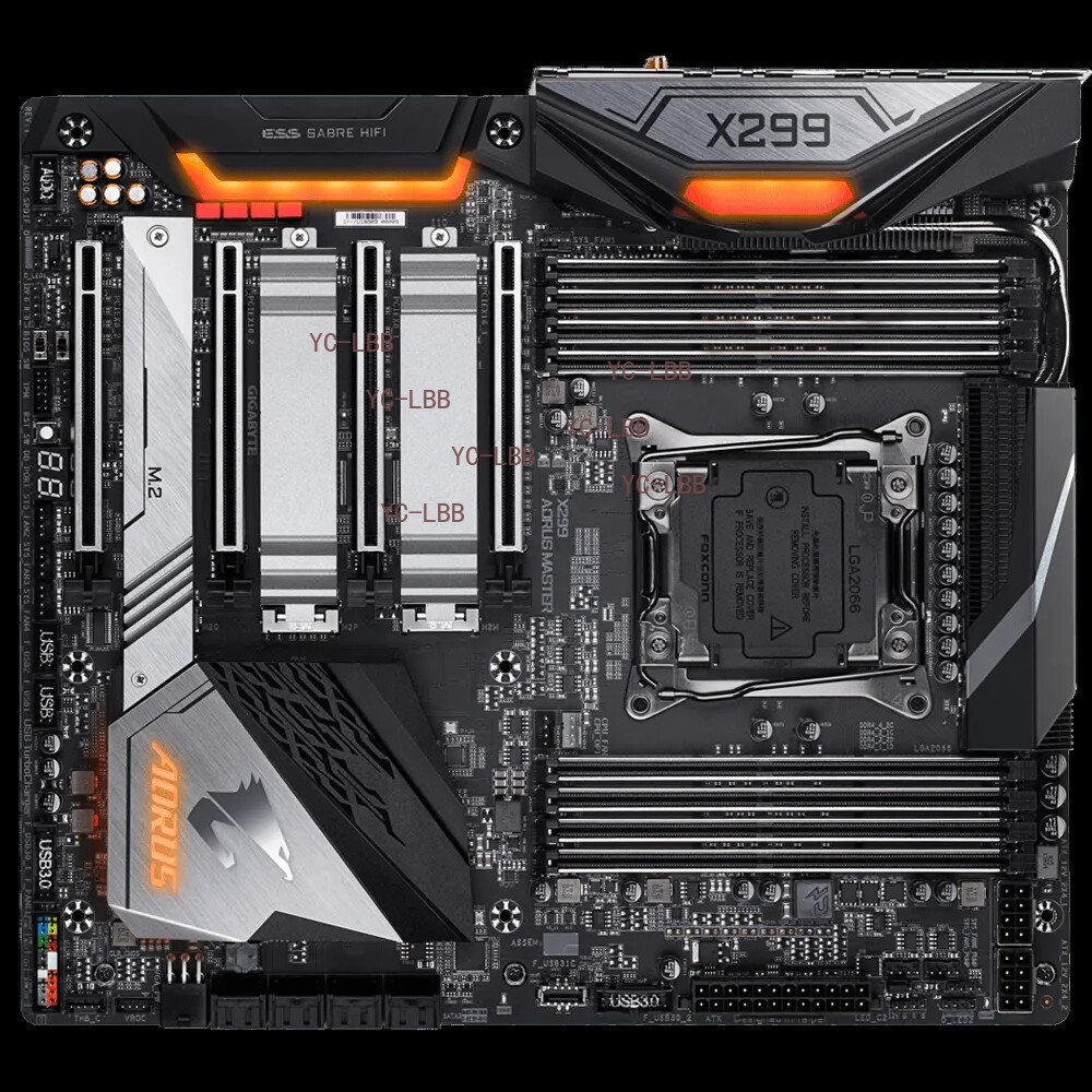 GIGABYTE X299X AORUS MASTER, LGA 2066, Intel Chipset DDR4 Motherboard