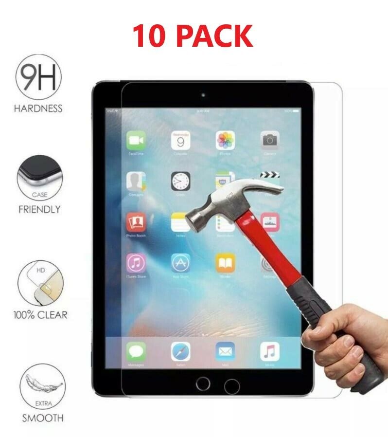 [10-Pack]Tempered GLASS Screen Protector for Apple iPad 8th Generation 2020 10.2