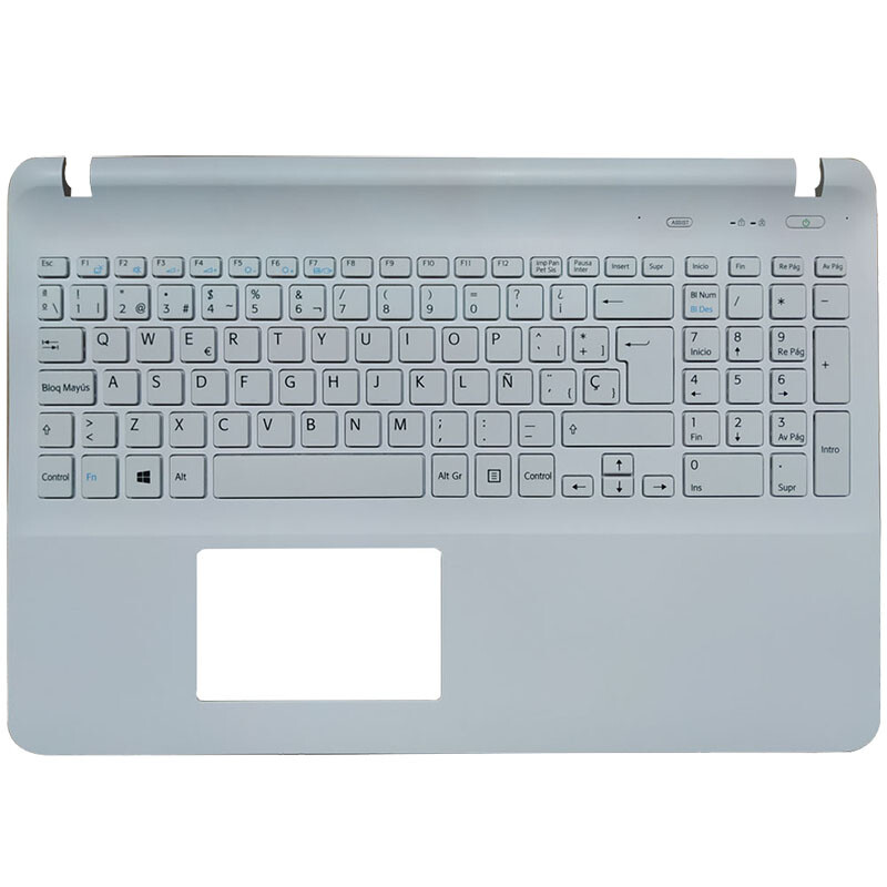 FOR sony SVF1521K1EB SVF1521P1R SVF152C29M SVF1521V6E Spanish white keyboard