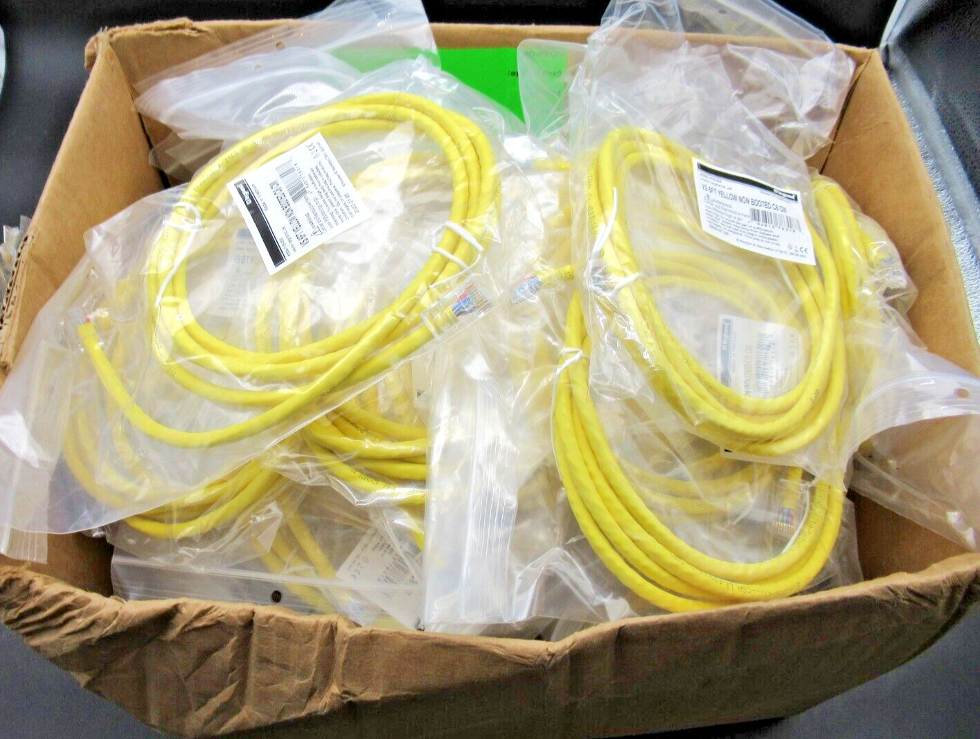 **54 QTY** Legrand 566-115-006 Patch Cords VS 6FT Yellow Non Booted C6 CM New