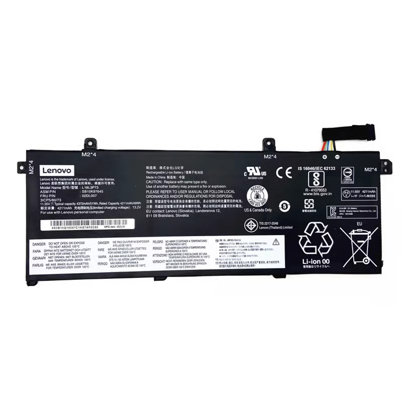 Genuine L18C3P72 51WH Battery For Lenovo ThinkPad T490 495 T14 L18M3P72 L18M3P74