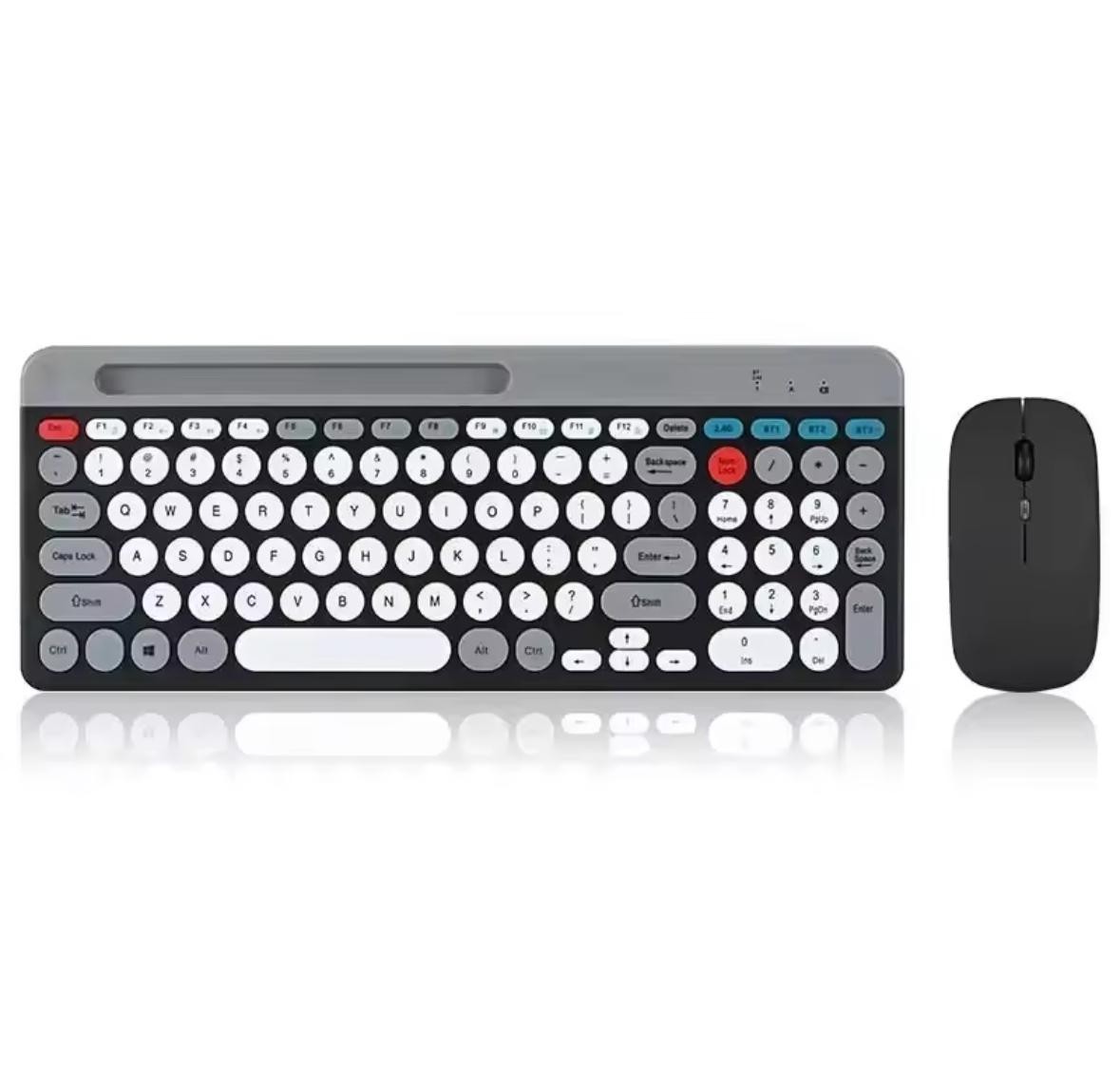 New Wireless Keyboard and Mouse Combo Bluetooth Dual Mode Rechargeable ZYG-806