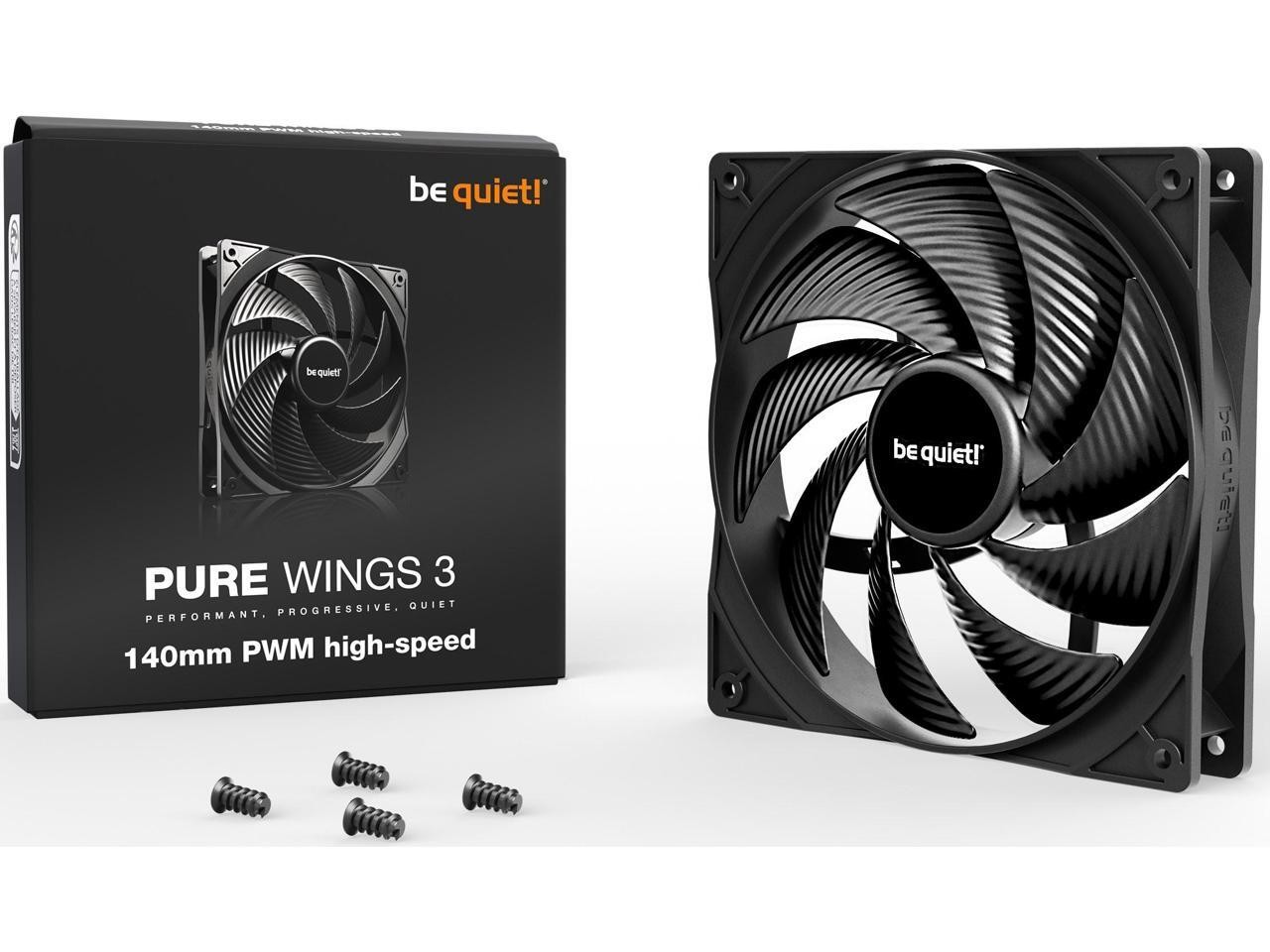 Wings 3 | 140mm PWM High Speed Case Fan | High Performance Cooling Fan | Pure