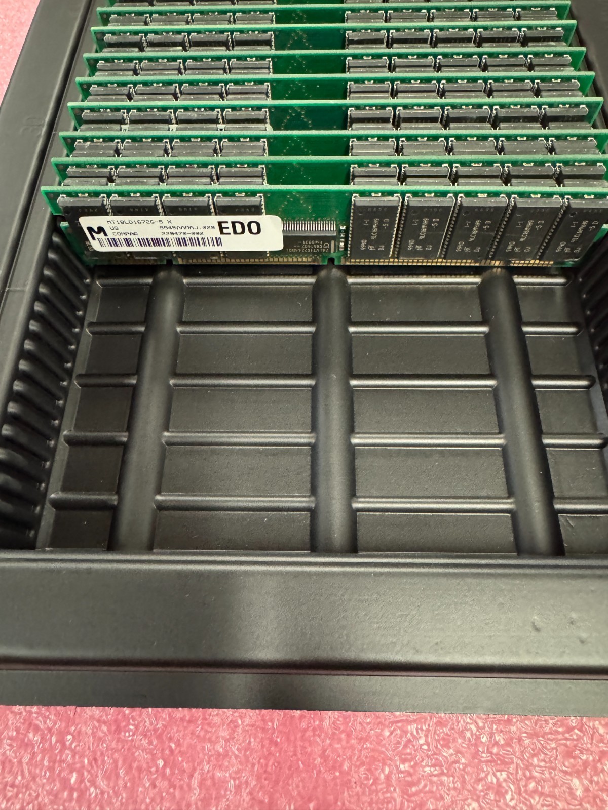 Micro 128MB EDO ECC Unbuffered DIMM 3.3V 4k Reflash MT18LD1672G-5X vintage