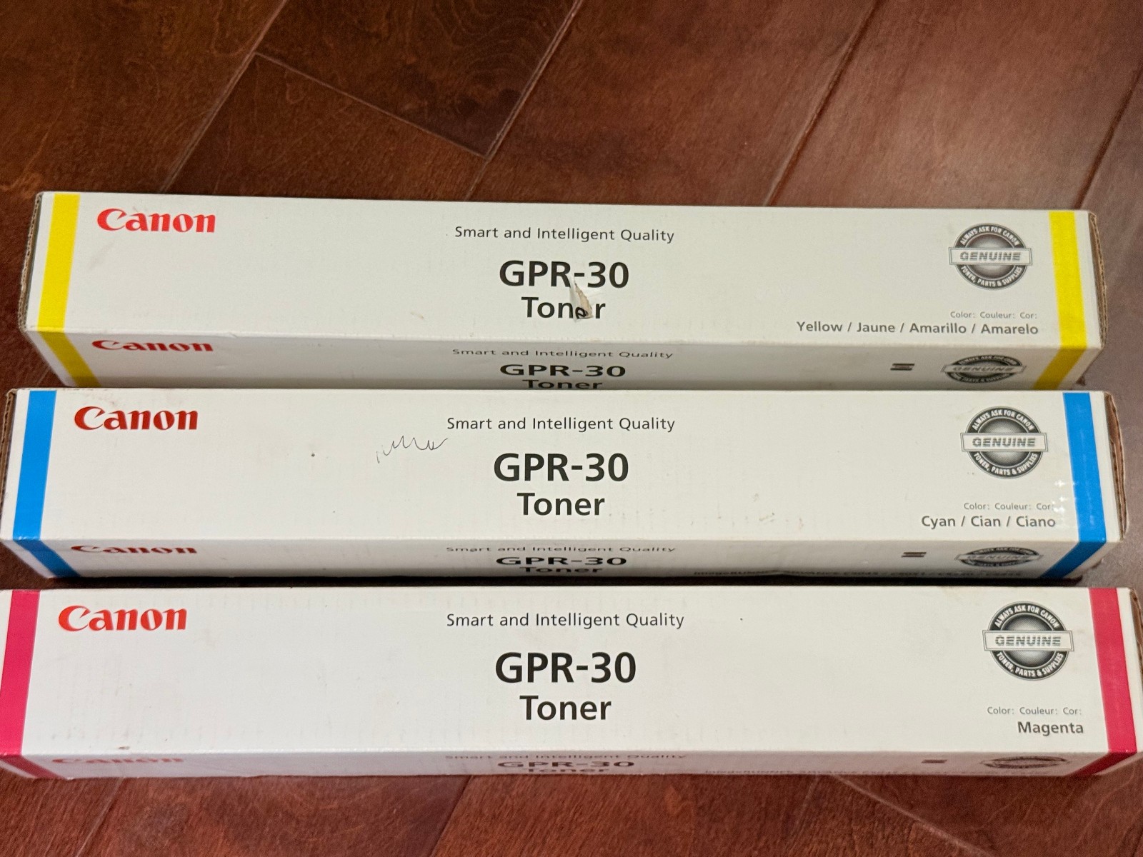 New Genuine Canon GPR-30 Toner Cartridge Set - Cyan/Magenta/Yellow