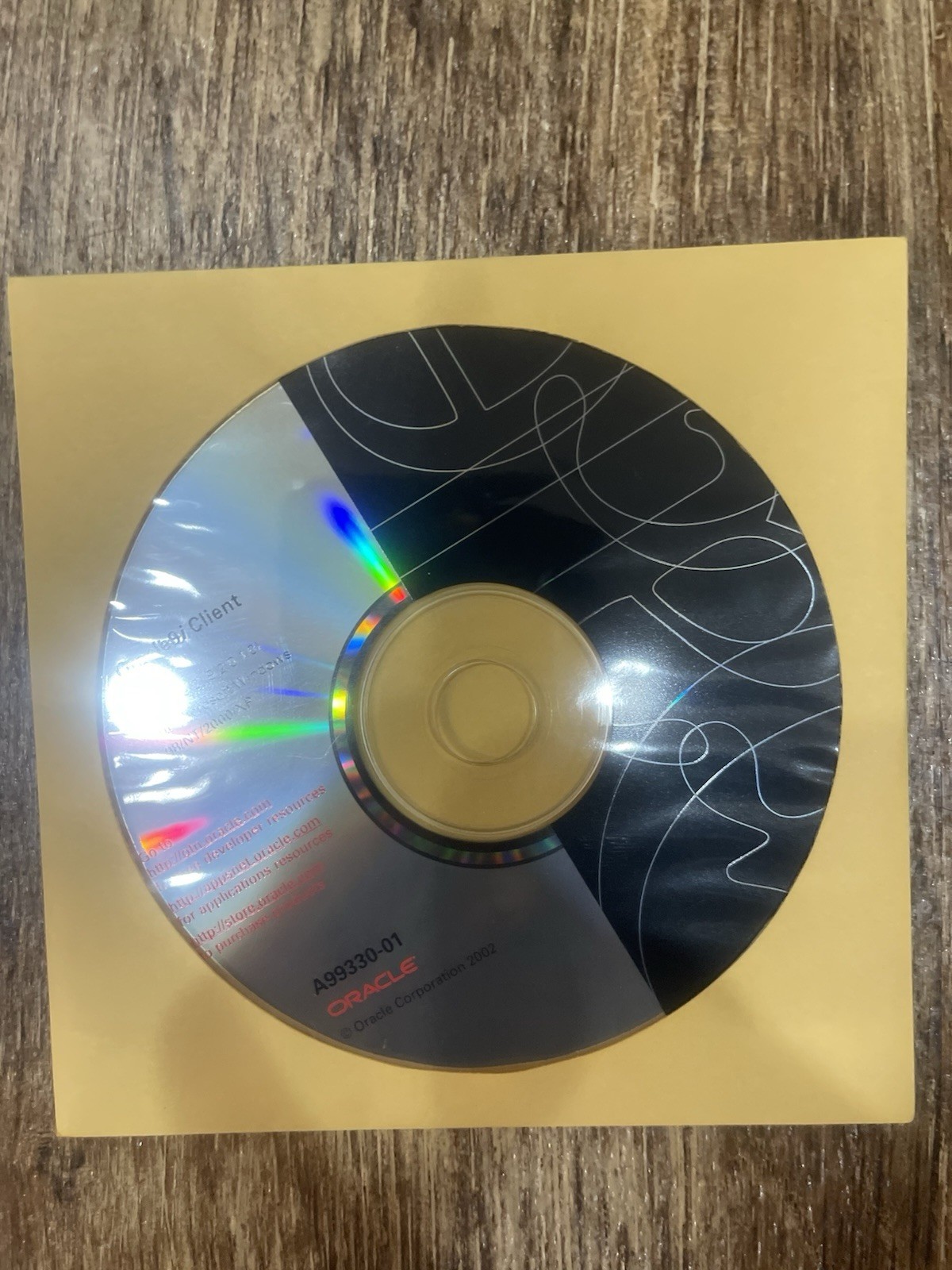 NEW Oracle9i Client A99330-01 NOS Vintage Enterprise CD 2002