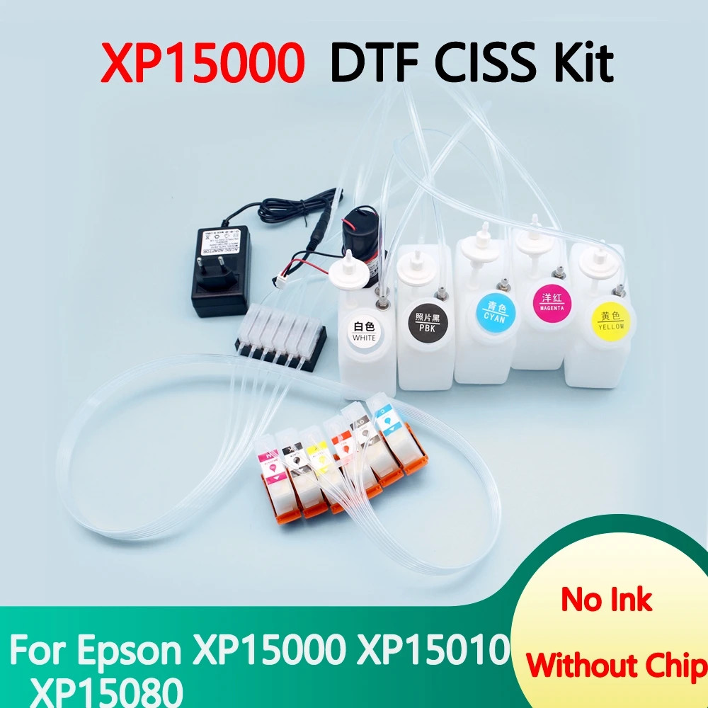 DTF Continuous Ink Supply System CISS For Epson XP15000 White Ink With Stirrer