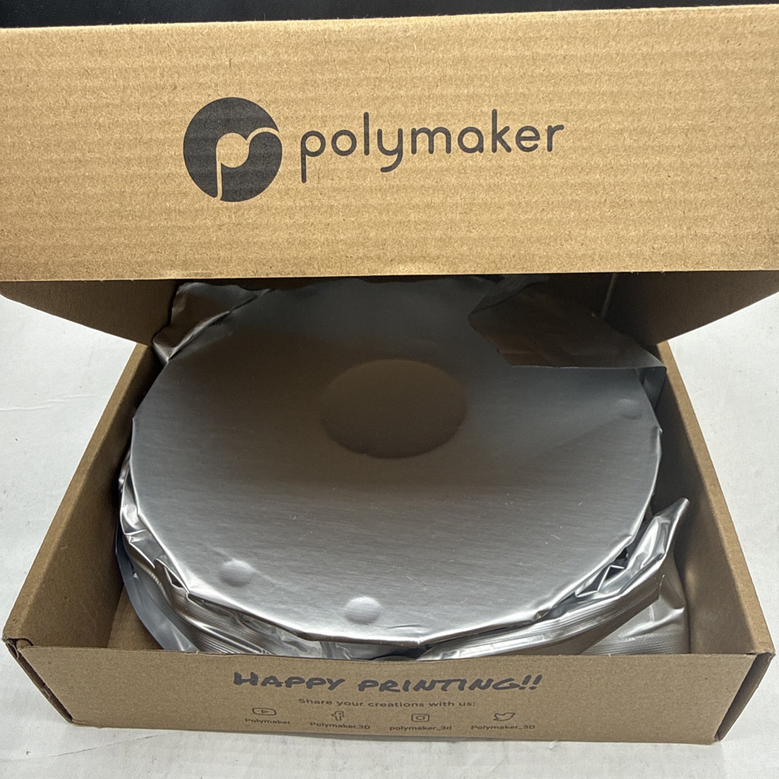 NEW Polymaker TPU95 1.75mm 0.75kg Black Flexible 3D Printer Filament
