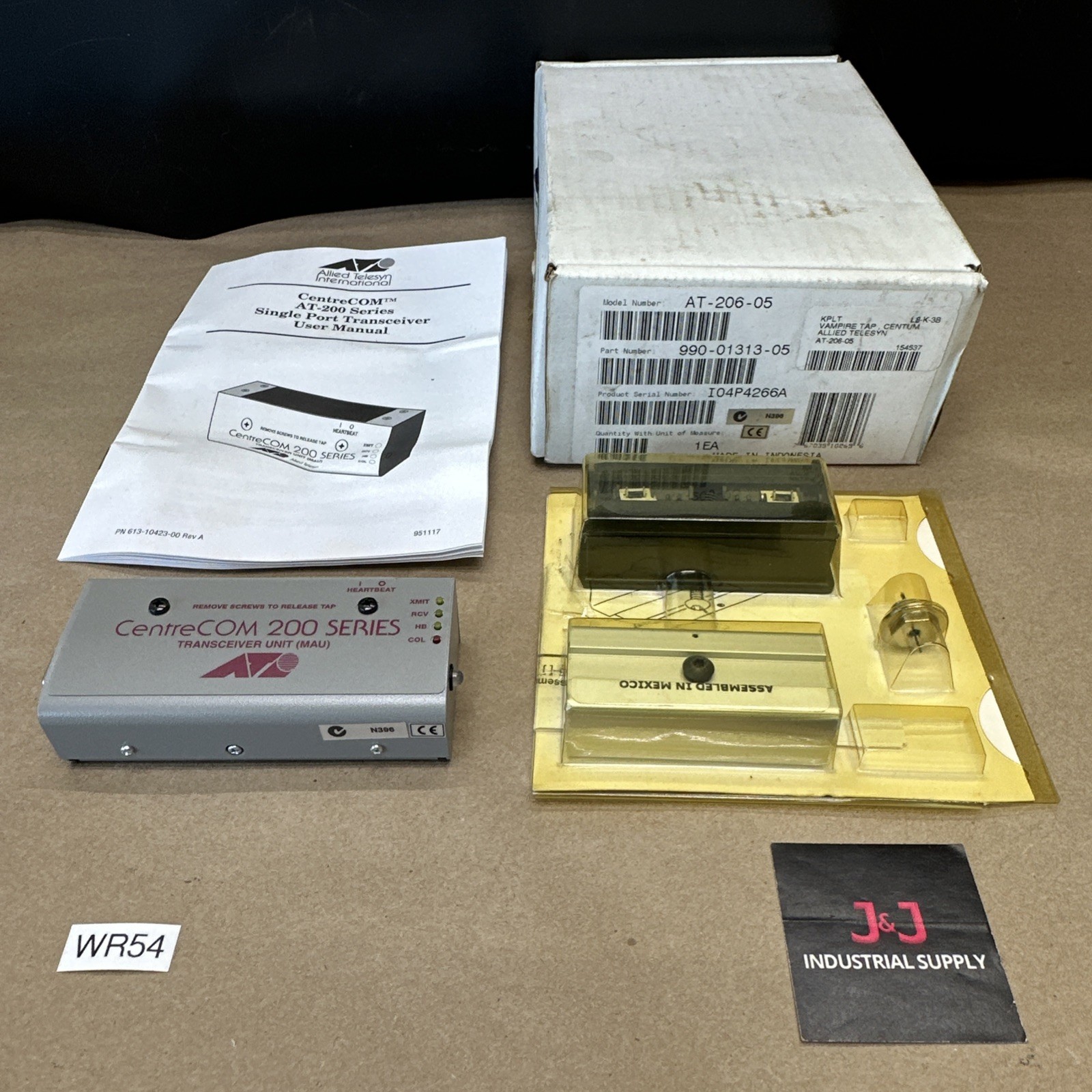 Allied Telesis AT-206-05 990-01313-05 Single Port Transceiver Non-Intrusive Vamp