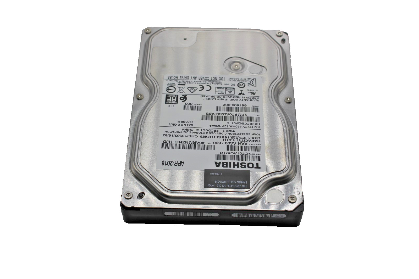 HP L17091-312 1TB SATA 6G 7200K 3.5" Hard Drive