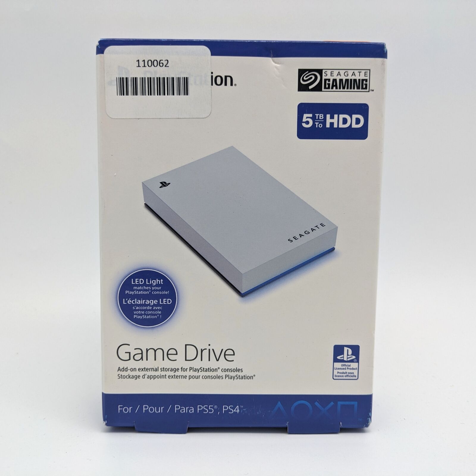 Seagate Game Drive 5TB External Hard Drive For PS5, PS4 (STLV5000100)