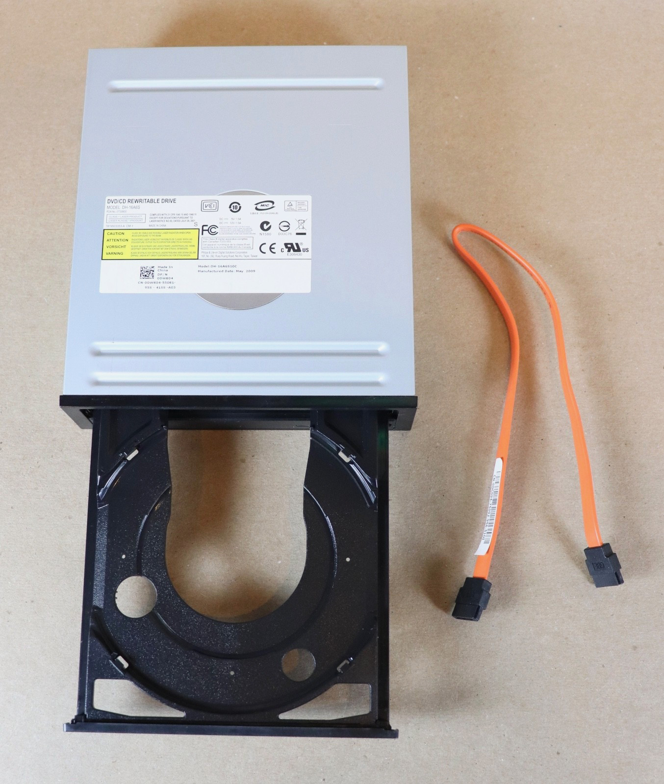 Philips Lite-On DH-16A6S Internal SATA DVD/CD Rewritable Drive w/ Cable DELL 537