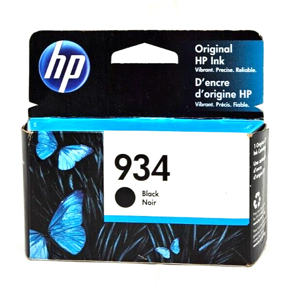 New genuine HP 934 Black Ink Cartridge NEW EXP 04/2023