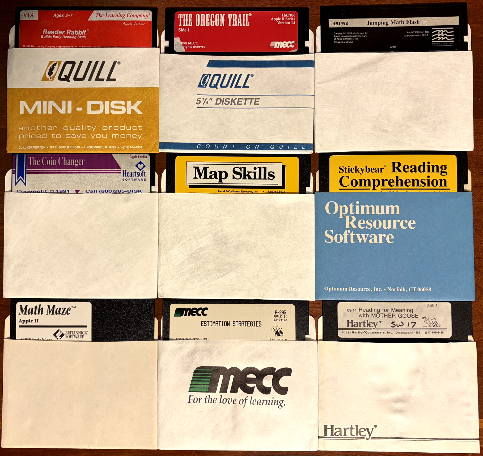 Original Vintage APPLE II EDUCATIONAL PROGRAMS on Floppy Disks - TESTED 🍎➕🍏