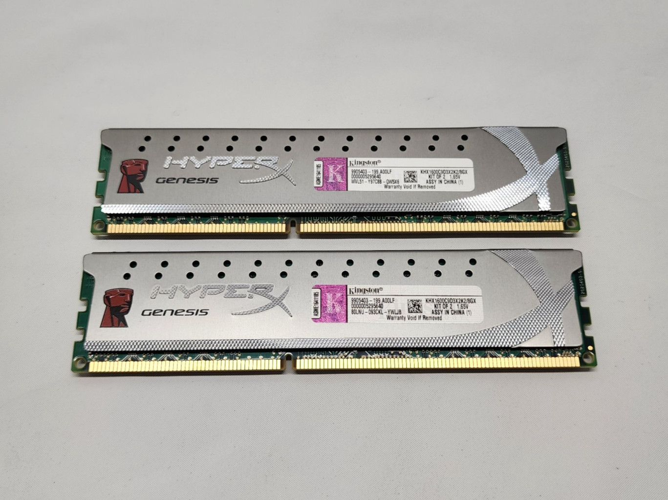 Kingston Hyper x Genesis Ram KHZ1600C9D3K2/8GX Kit Of 2 8GB DDR3