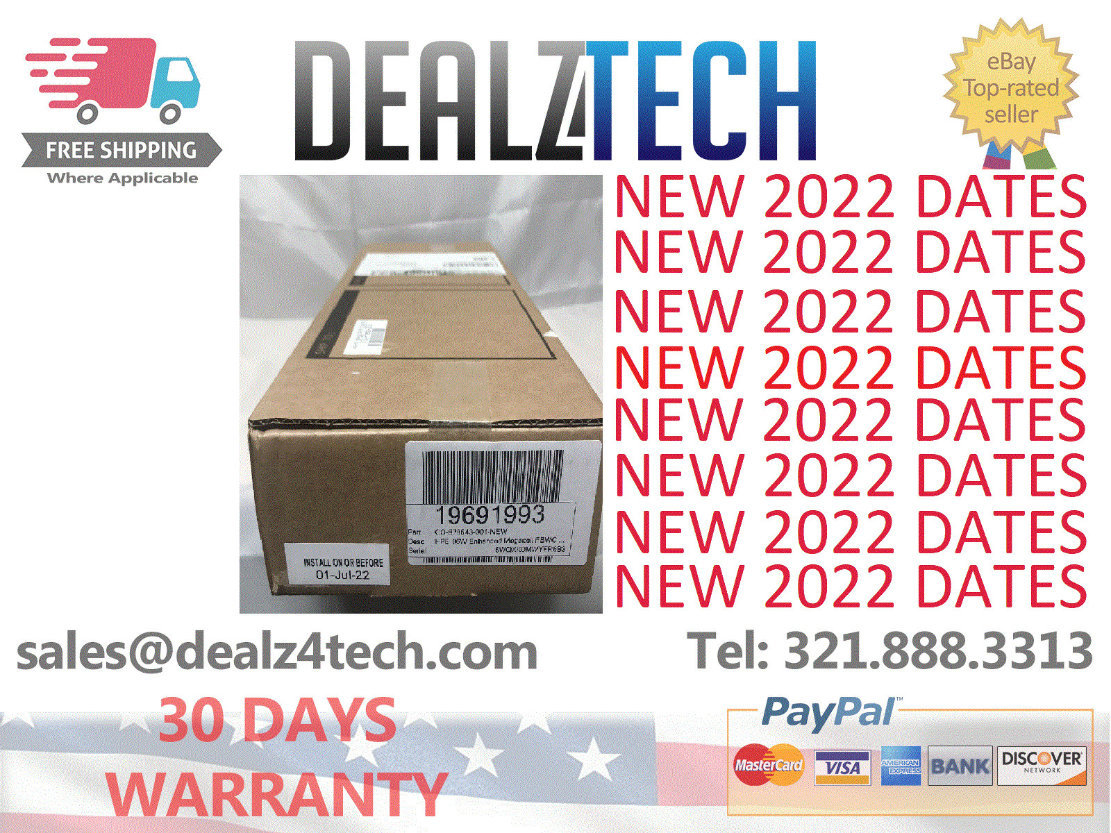 815983-001 HP 96W Smart Storage Battery 727258-B21 750450-001 878643-001 NW 2023